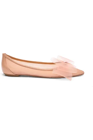 Stuart Weitzman Sko, Dame, Lyserød, 40 EU, Uld, Blushing Bow Flat