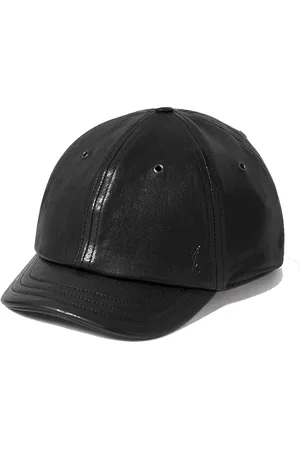 Saint Laurent Tilbehør, Dame, Sort, 59 CM, Læder, Cassandre Læder Cap