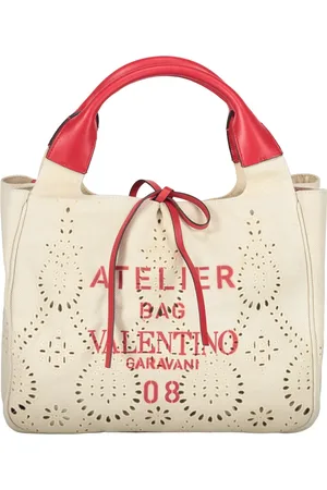 VALENTINO GARAVANI Taske, Dame, , ONE SIZE, Læder, Perforeret lærredstote med læderdetaljer