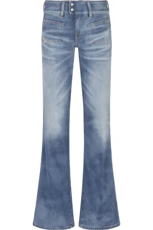 Diesel Jeans, Dame, Blå, W27, Bomuld, Hush Jeans
