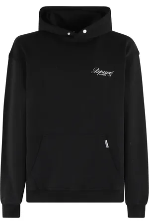 Represent Sweathshirts & Hoodies, Herre, Sort, L, Bomuld, Club Script Hættetrøje