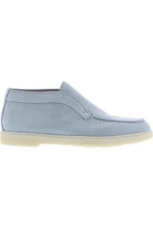 santoni Sko, Dame, Blå, 41 EU, Suede, Loafer Støvler