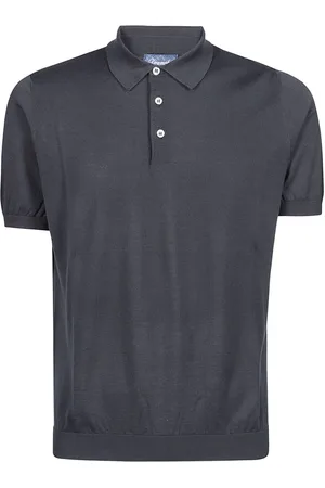 DRUMOHR Top, Herre, Blå, M, Bomuld, Polo Bluser