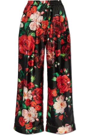 Dolce & Gabbana Bukser, Dame, Rød, S, Silkebukser