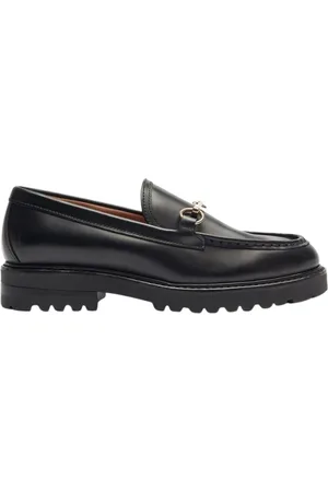 Scarosso Sko, Dame, Sort, 37 EU, Uld, Carlotta Horsebit Loafers
