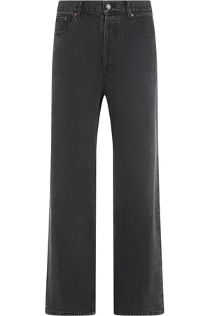 Saint Laurent Jeans, Herre, Sort, W32, Bomuld, Loose Straight Jeans