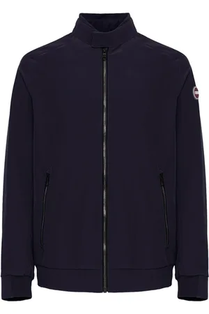 Colmar Jakke, Herre, Blå, 4XL, Uld, Blå Letvægts Lynlås Jakke Regular Fit