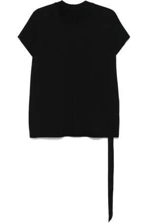 Rick Owens Top, Herre, Sort, M, Bomuld, Sort bomuldsjersey T-shirt