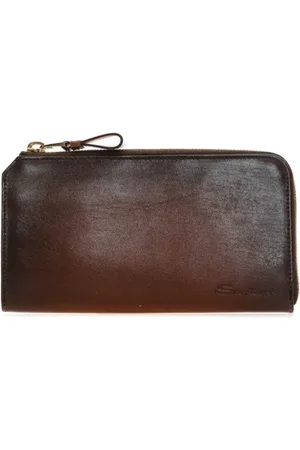 santoni Tilbehør, Herre, Brun, ONE SIZE, Uld, Stilfuld pung med unikt design