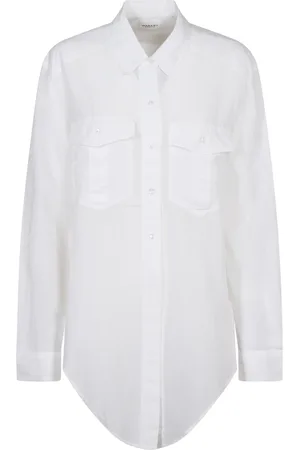 Isabel Marant Bluser & Skjorter, Dame, Hvid, S, Bomuld, Hvid Skjorte Nath-Gz