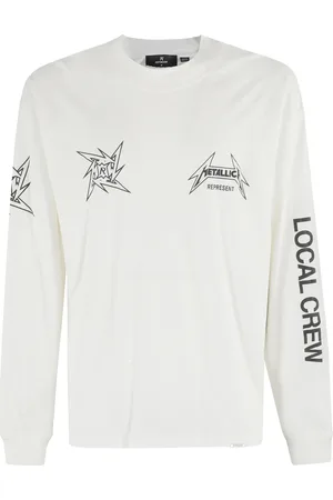 Represent Top, Herre, Hvid, L, Bomuld, Metallica Anniversary Langærmet T-shirt