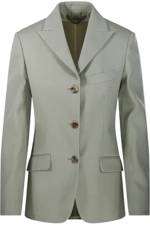 Golden Goose Jakke, Dame, Grøn, 2XS, Uld, Seagrass Single Breast Jacket