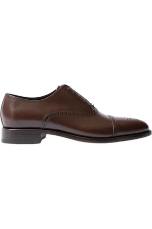 Scarosso Sko, Herre, Brun, 42 1/2 EU, Læder, Silvio Oxfords