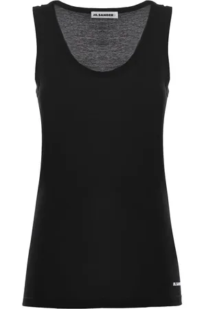 Jil Sander Top, Dame, Sort, M, Ærmeløs Top