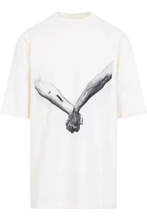 Rick Owens Top, Herre, Hvid, S, Bomuld, Jumbo Kortærmet T-shirt