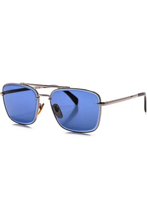 DB EYEWEAR BY DAVID BECKHAM Tilbehør, Herre, Grå, ONE SIZE, Uld, Firkantet Metal Solbriller