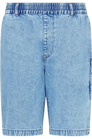 Armani Exchange Shorts, Herre, Blå, W29, Denim, Denim Bermuda Stof Shorts Casual Stil