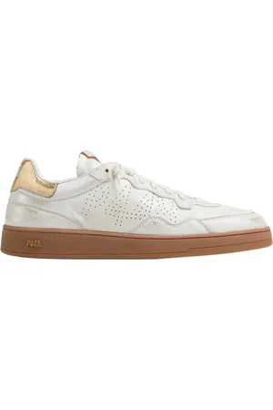 P448 Sko, Dame, Hvid, 39 EU, Uld, Guld-Tahiti Sneakers
