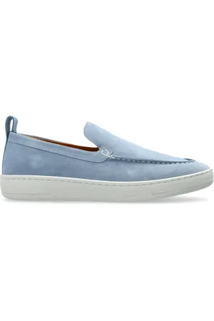 Lanvin Sko, Herre, Blå, 44 EU, Suede, Suede sko