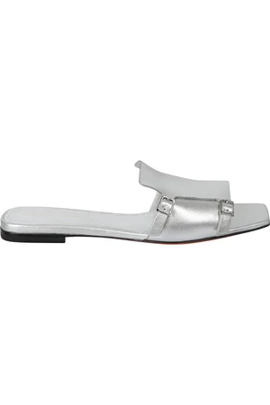 santoni Sko, Dame, Grå, 36 EU, Læder, Læder Sandaler med Rem