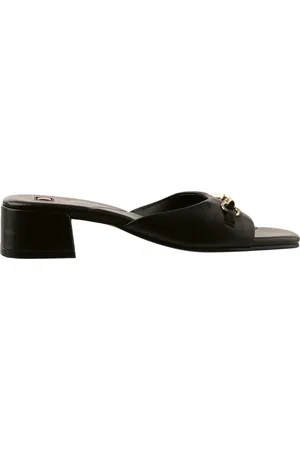 Högl Sko, Dame, Sort, 40 1/2 EU, Læder, Elegant Slip-On Sandaler Lorena