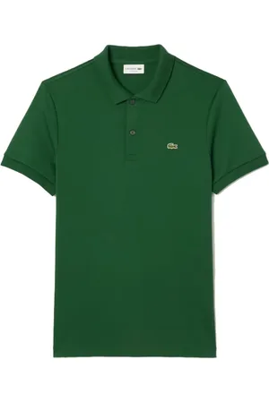 Lacoste Top, Herre, Grøn, XL, Bomuld, Grøn Polo Skjorte Regular Fit