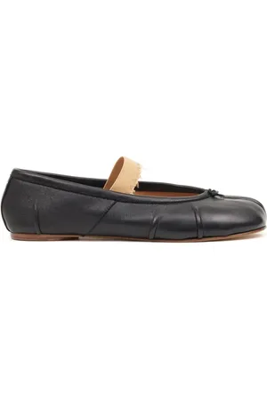 Maison Margiela Sko, Dame, Sort, 37 1/2 EU, Elastikbånd Ballerina Flats