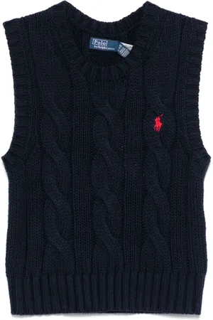 Ralph Lauren Strik, Dame, Blå, S, Blå Sweaters