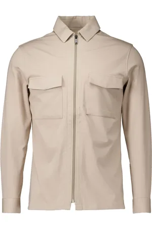 Genti Jakke, Herre, , M, Lysbrun Overshirt