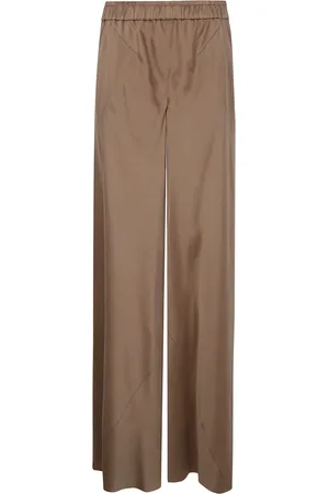 Giorgio Armani Bukser, Dame, Brun, M, Silke Vasket Viskose Bukser