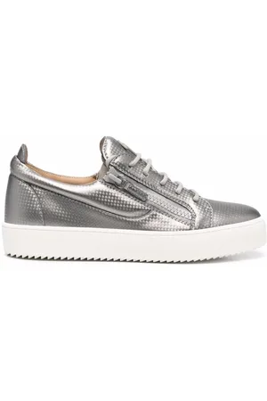 Giuseppe Zanotti Sko, Herre, Grå, 42 1/2 EU, Bomuld, Sneakers