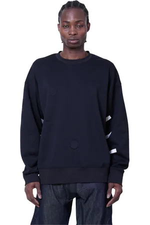 WALTER VAN BEIRENDONCK Sweathshirts & Hoodies, Herre, Sort, S, Tekst Print Crewneck Sweatshirt