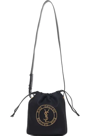 Saint Laurent Taske, Herre, Sort, ONE SIZE, Uld, Uld Læder Bucket Taske