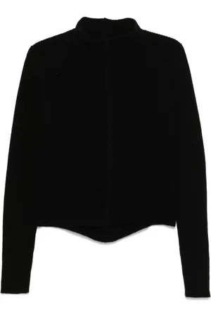 Rick Owens Strik, Dame, Sort, M, Uld, Headon Dbl Sweater