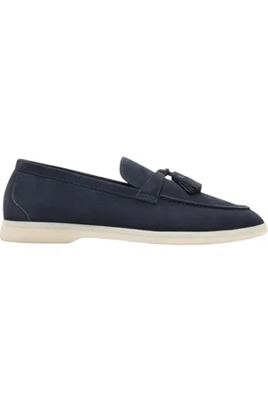 Scarosso Sko, Dame, Blå, 36 EU, Suede, Leandra Loafers