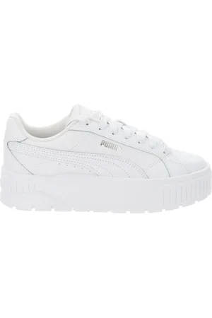 PUMA Sko, Dame, Hvid, 37 EU, Læder, Dame Sneakers i Imiteret Læder