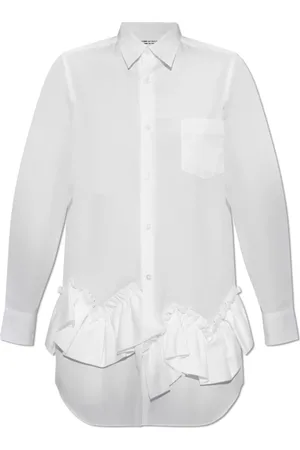 Comme des Garçons Bluser & Skjorter, Dame, Hvid, S, Bomuld, Lang skjorte