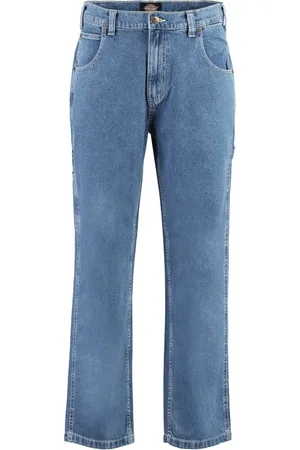 Dickies Jeans, Herre, Blå, W28, Bomuld, Almindelig pasform kobber nitter jeans