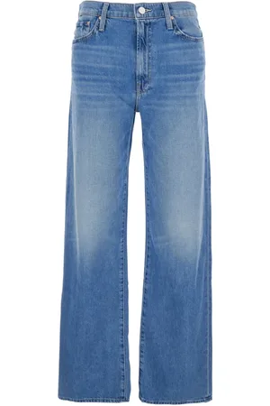 Mother Jeans, Dame, Blå, W27, Denim, Blå Denim Sneaker Jeans til Kvinder