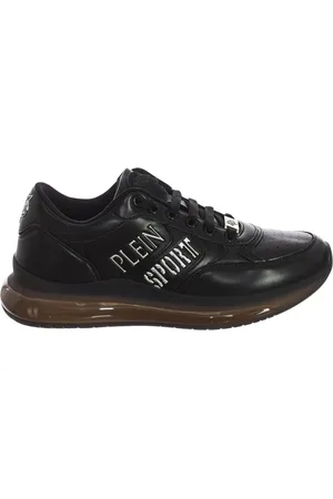 Philipp Plein Sko, Herre, Sort, 43 EU, Læder, Sporty Mid-Top Sneakers
