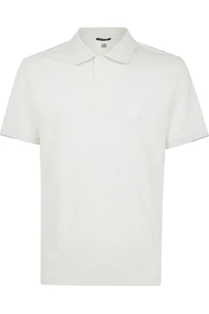 C.P. Company Top, Herre, Hvid, M, Stretch Piquet Polo Shirt