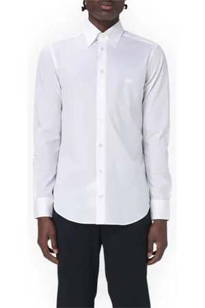 Etro Skjorte, Herre, Hvid, 5XL, Uld, Fuji Logo Skjorte