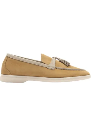 Scarosso Sko, Dame, , 39 1/2 EU, Læder, Letvægts Tassel Loafer i Ruskind