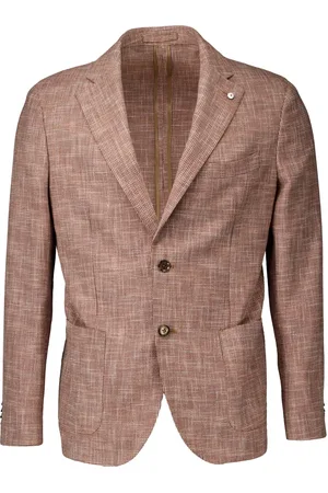 Lubiam Jakke, Herre, Lyserød, XL, Uld, Colberts Roest Stilfuld Blazer