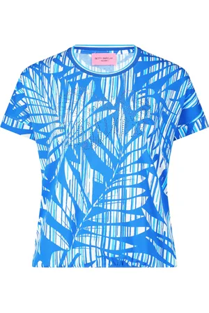 Betty Barclay Top, Dame, Blå, M, Blomstret Casual Skjorte
