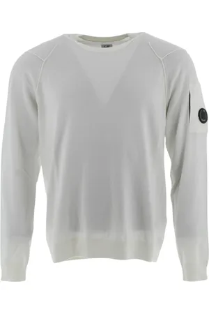 C.P. Company Strik, Herre, Hvid, XL, Hvide Strikvarer Crew Neck Sweaters