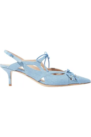 Scarosso Sko, Dame, Blå, 35 EU, Læder, Blazing Slingback Pumps