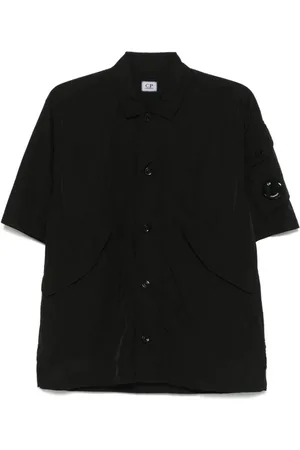 C.P. Company Skjorte, Herre, Sort, M, Sort Utility Skjorte med Lommer