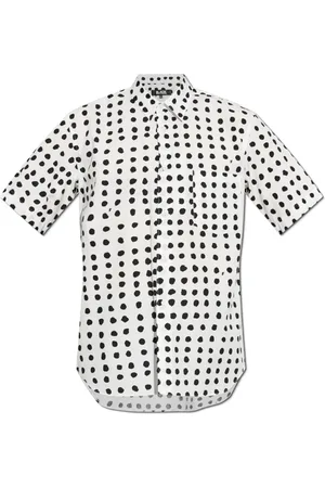 Comme des Garçons Skjorte, Herre, Hvid, S, Bomuld, Skjorte med prikmønster
