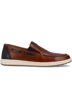Rieker Sko, Herre, Brun, 41 EU, Læder, Brune Læder Loafers